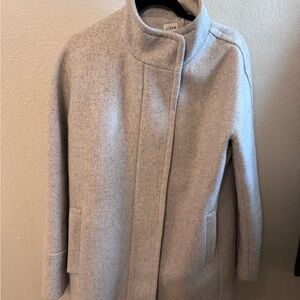 J. Crew Women's Light Gray Pea Coat